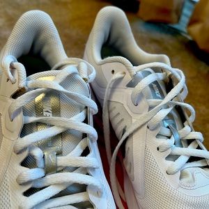 Women’s Silver & White Comfortable Nike’s